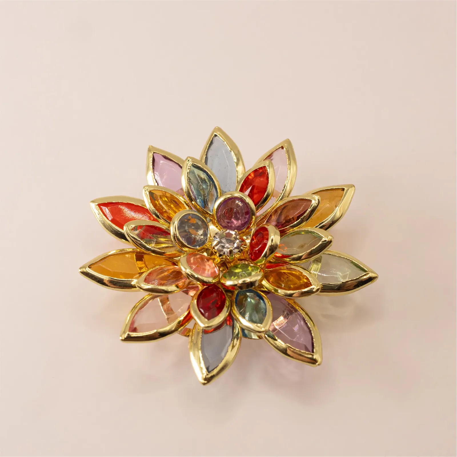 Ozdobné klipy na gombíky DAHLIA RAINBOW – Kbutton